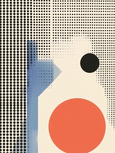 抽象几何图案艺术插画
