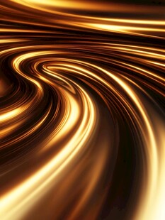 金色炫光动感曲线背景图