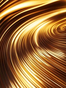 金色动感流光曲线纹理图