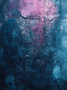 蓝紫斑驳墙面纹理背景