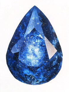 梦幻星空蓝宝石