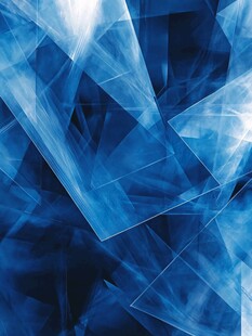 蓝色几何透明抽象背景图