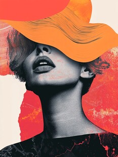 时尚女性的艺术感头像