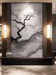 中式水墨风玄关装饰画