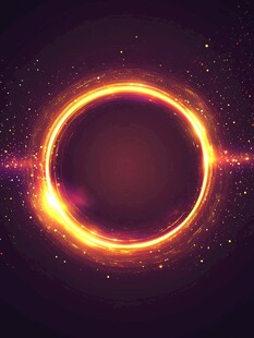炫彩发光圆环特效背景图