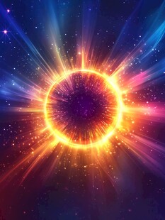 绚丽宇宙能量光环特效图