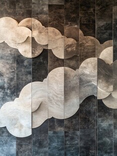 云纹大理石墙面装饰