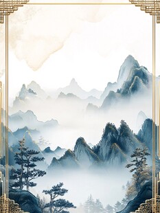 水墨山水意境画