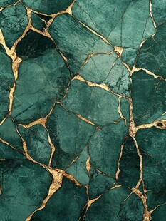 墨绿金纹碎裂质感纹理