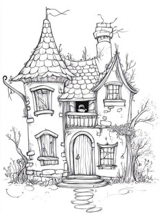 童话风奇幻小木屋