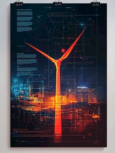 科技风的城市风力发电图景