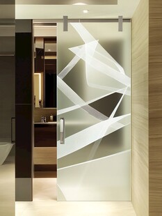 现代简约玻璃推拉门设计