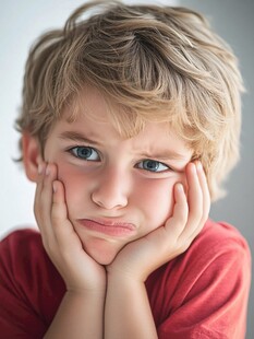 愁容小男孩的内心世界