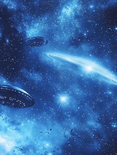 梦幻宇宙中的飞碟奇景