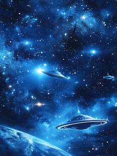 梦幻宇宙中的飞碟奇观