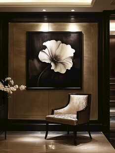 奢华客厅的艺术装饰一角