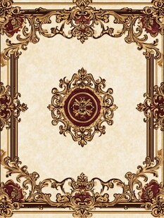 欧式奢华花纹地毯图案