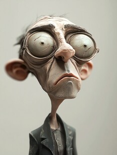 古怪大眼人偶形象