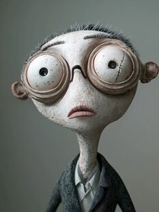 古怪大眼人偶形象