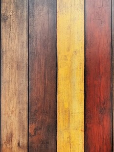 多彩木板纹理背景图