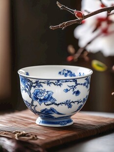 青花瓷茶杯 古典雅致之美