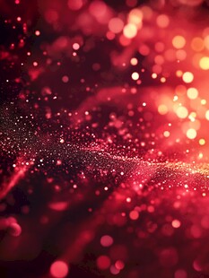 梦幻红色粒子光斑背景
