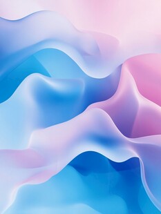 梦幻渐变流体波浪背景图