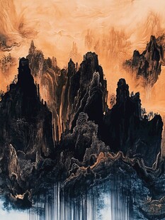 水墨山川间 云雾染峰峦