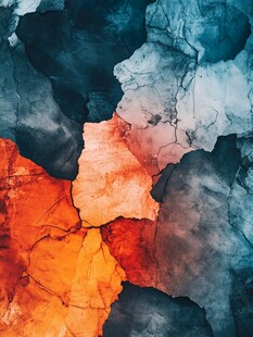 抽象多彩裂纹艺术纹理