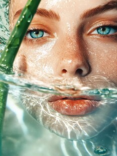 水中佳人 清新水润的美丽瞬间