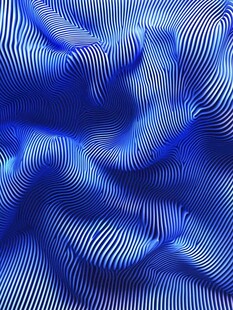 蓝色波纹线条抽象背景图