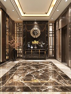 奢华大气的电梯厅装饰设计