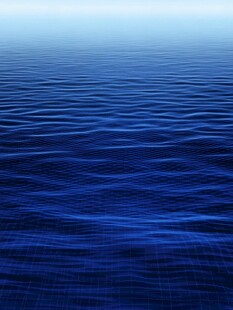 平静蓝海洋面纹理特写