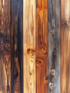 多样木纹的自然木板展示