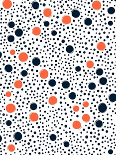 波点图案 多彩圆点无缝背景