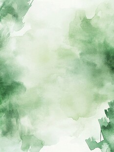 淡绿色水彩晕染背景图