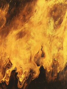 燃烧的火焰抽象艺术图景