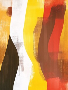 抽象色彩动感线条画作