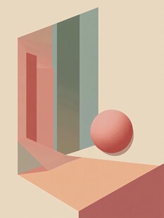 几何抽象图形艺术画面