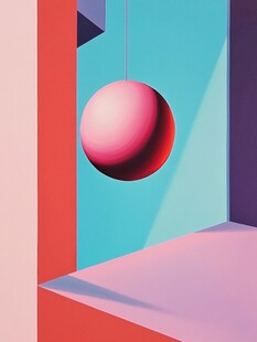 悬浮彩球的几何空间