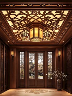 中式典雅入户玄关设计