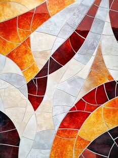 彩色马赛克瓷砖艺术图案