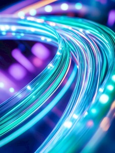 炫彩流光曲线灯光艺术