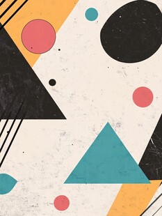 几何图形抽象艺术背景图