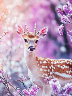梦幻花中鹿