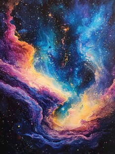 梦幻绚丽的星云宇宙景象