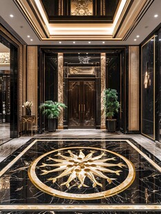 豪华大气的高端大厅设计