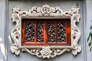 雕花窗饰 尽显古典韵味