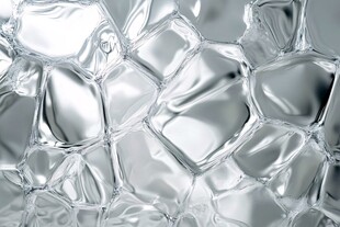 银色气泡纹理背景图