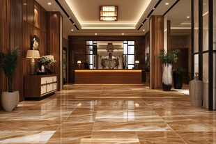 豪华大气的酒店大堂空间